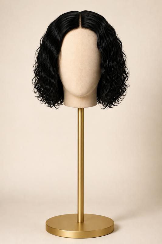 10-Inch Curly Bob Wig – 100% Virgin Human Hair | Glueless 4×4 Lace