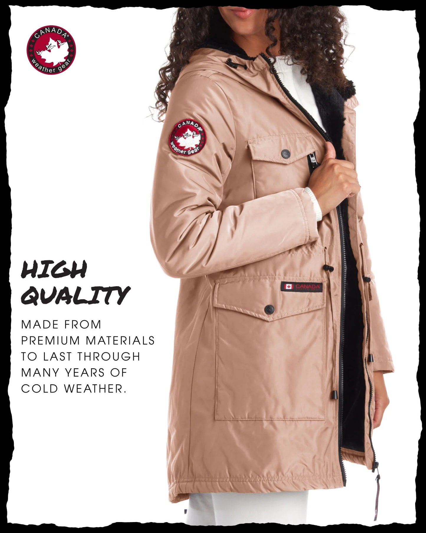 Womens Winter Coat ? Heavyweight Sherpa Lined Anorak Parka (S-XL)