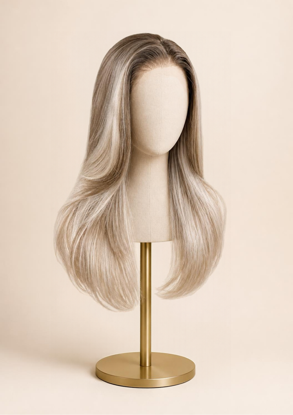Blonde Ombre Wavy Lace Front Wig – 18 Inch | Glueless