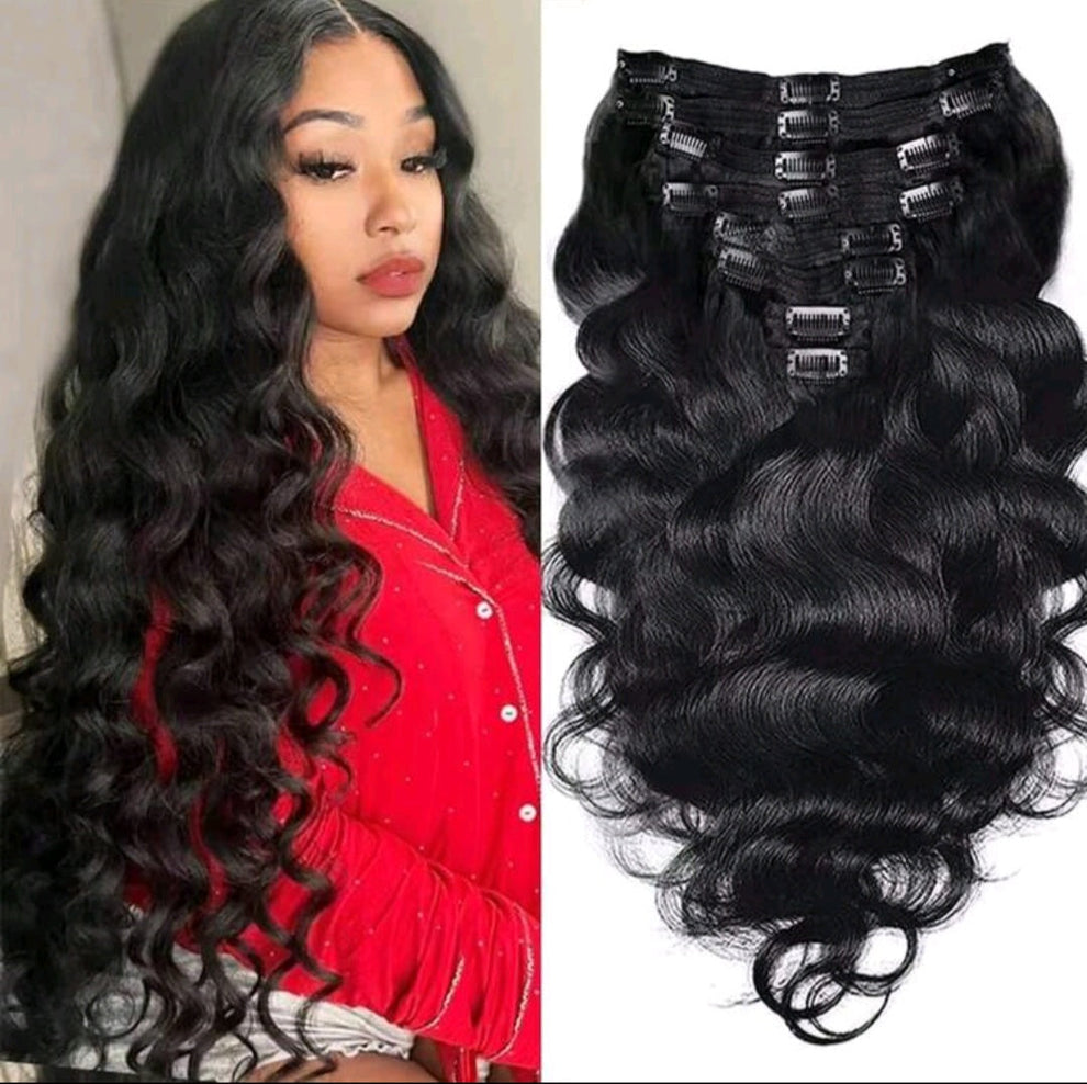 Body Wave Clip in Hair Extensions
